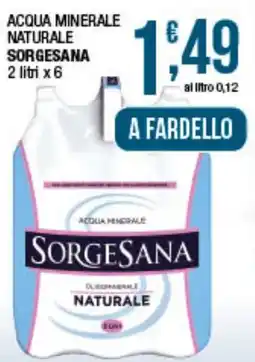 Maxi Sidis Acqua minerale naturale Sorgesana offerta