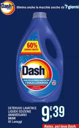 Maxi Sidis Detersivo Lavatrice Liquido Edizione Anniversario Dash offerta