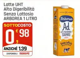 Supermercati Dok Latte UHT Alta Digeribilità Senza Lattosio ARBOREA offerta
