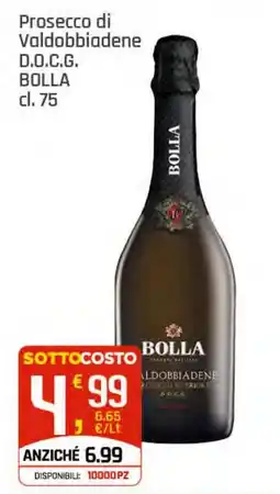 Supermercati Dok Prosecco di Valdobbiadene D.O.C.G. BOLLA offerta
