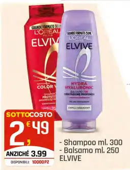Supermercati Dok Shampoo e Balsamo ELVIVE offerta