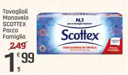 Supermercati Dok Tovaglioli Monovelo SCOTTEX offerta
