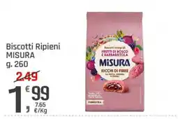 Supermercati Dok Biscotti Ripieni MISURA offerta