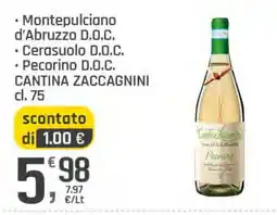 Supermercati Dok Cantina Zaccagnini Pecorino offerta