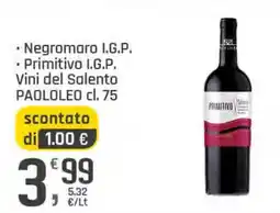 Supermercati Dok Primitivo Salento PAOLOLEO offerta