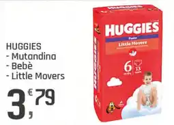 Supermercati Dok HUGGIES Mutandina Bebè Little Movers offerta