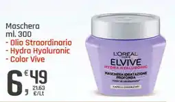 Supermercati Dok Maschera idratazione profonda Elvive Hydra Hyaluronic offerta