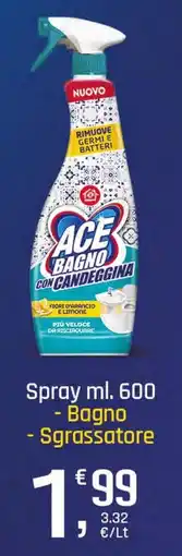 Supermercati Dok ACE Bagno Candeggina offerta