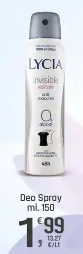 Supermercati Dok LYCIA invisible FAST DRY offerta