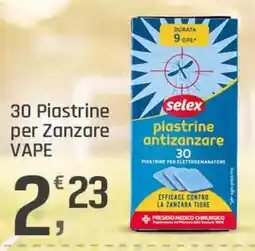 Supermercati Dok Piastrine antizanzare Selex offerta
