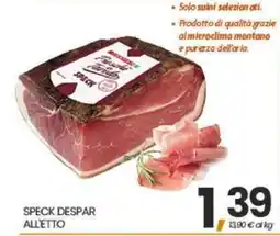 Interspar SPECK DESPAR ALL'ETTO offerta