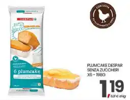 Interspar PLUMCAKE DESPAR SENZA ZUCCHERI offerta