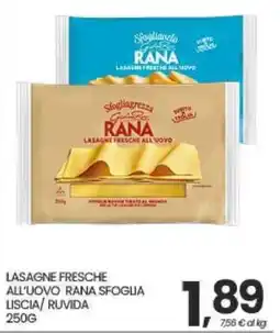 Interspar LASAGNE FRESCHE RANA SFOLGLIA offerta