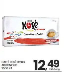 Interspar CAFFÈ KOSÈ KIMBO ARMONIOSO offerta