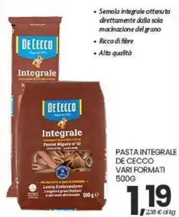 Interspar Pasta integrale De Cecco offerta