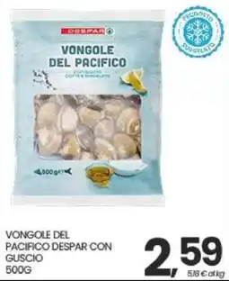Interspar VONGOLE DEL PACIFICO DESPAR CON GUSCIO offerta