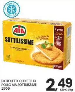 Interspar Cotolette di filetti di pollo AIA sottilissime offerta
