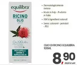 Interspar OLIO DI RICINO EQUILIBRA offerta