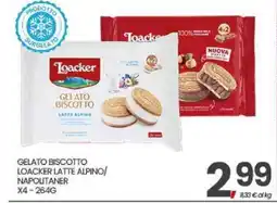 Interspar GELATO BISCOTTO LOACKER LATTE ALPINO offerta