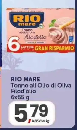 Interspar Rio Mare Tonno all'Olio di Oliva Filod'olio offerta