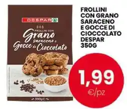 Interspar Frollini con Grano Saraceno e Gocce di Cioccolato DESPAR offerta
