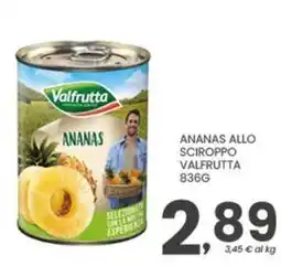 Despar Ananas allo sciroppo Valfrutta offerta