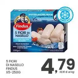 Despar 5 fiori di nasello Findus offerta