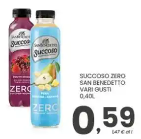 Despar Succoso zero San Benedetto offerta