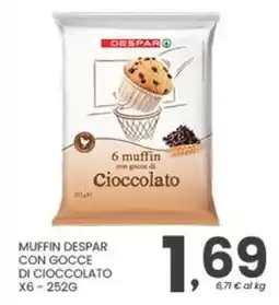 Despar Muffin despar con gocce di cioccolato offerta