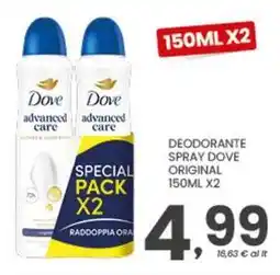 Despar Deodorante spray dove original offerta