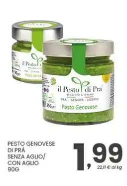 Despar Pesto genovese di pra senza aglio/ con aglio offerta