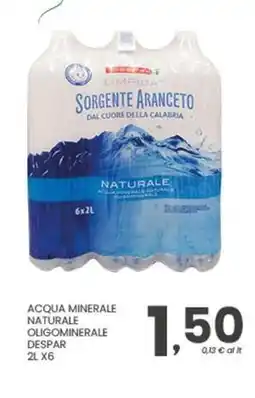 Despar Acqua minerale oligominerale Despar offerta