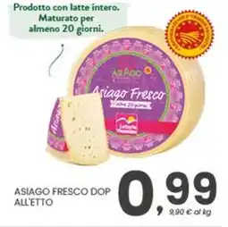 Despar Asiago fresco dop all'etto offerta