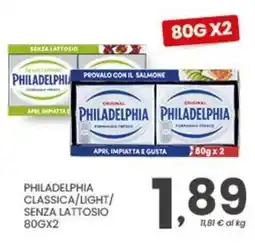 Despar Philadelphia classica/light/ senza lattosio offerta