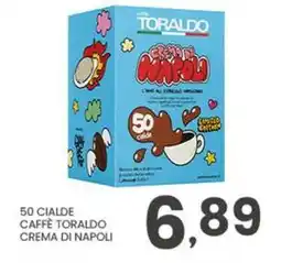 Despar 50 cialde caffè toraldo crema di napoli offerta