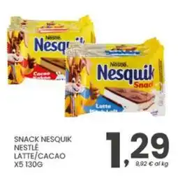 Despar Snack nesquik nestle latte/cacao offerta