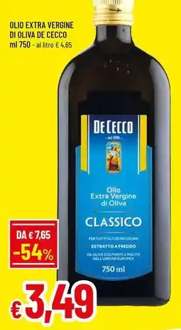 Famila Superstore Olio extra vergine di oliva de cecco offerta