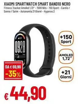 Famila Superstore Xiaomi smartwatch smart band10 nero offerta