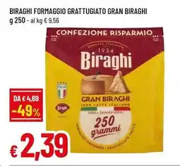 Famila Superstore Biraghi formaggio grattugiato gran biraghi offerta