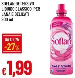 Galassia Soflan detersivo liquido classico, per lana e delicati offerta