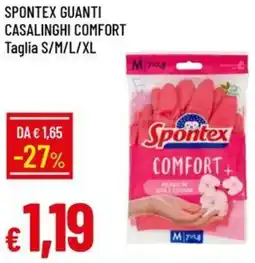 Galassia Spontex guanti casalinghi comfort offerta