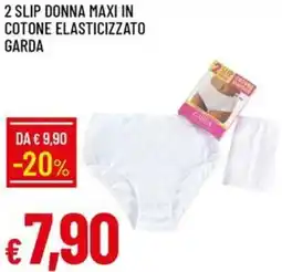Galassia 2 slip donna maxi in cotone elasticizzato garda offerta