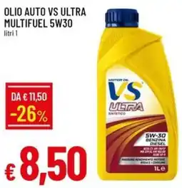 Galassia Olio auto vs ultra multifuel 5w30 offerta