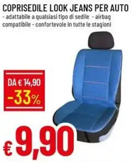 Galassia Coprisedile look jeans per auto offerta