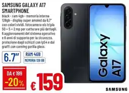 Galassia SAMSUNG GALAXY A17 SMARTPHONE offerta