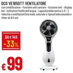 Galassia DCG VE1850TT VENTILATORE offerta