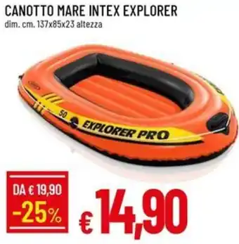 Canotto mare intex explorer