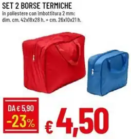 Galassia Set 2 borse termiche offerta
