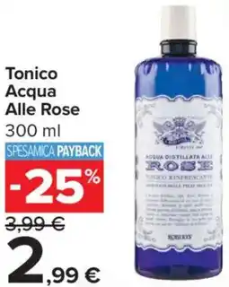 Carrefour Iper Tonico Acqua Alle Rose offerta