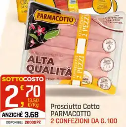 Supermercati Dok Prosciutto cotto Parmacotto offerta